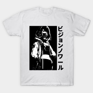 Cyber Techno Japanese Anime Streetwear Cyberpunk Vaporwave Yakuza Manga Girl T-Shirt